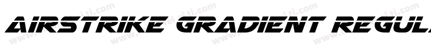 Airstrike Gradient Regular字体转换